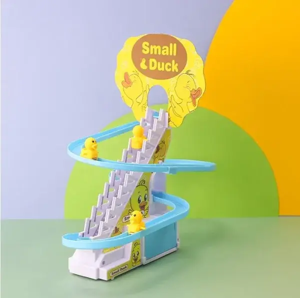 small-duck-climbing-stairs-toy-diy-racing-track-toy-music-duck-roller-coasterrandom-color - 3.webp