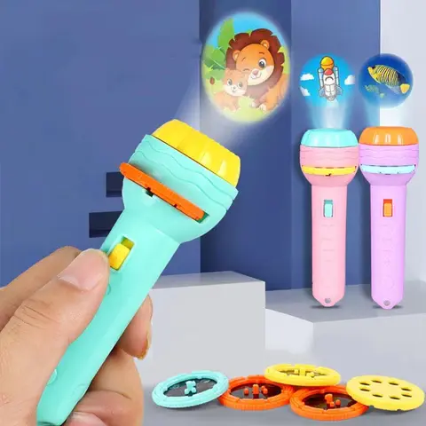 baby-projector-torch-3-cards-cartoon-projection-flashlight-children-early-education-toy-random-color - 7.webp