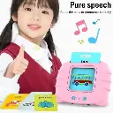Audible Flash Cards Reading Machine For Kids-Early Learning English | Montessori Toddlers Gifts