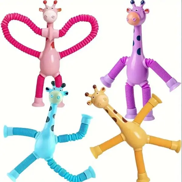 Cute Giraffe Stretch Tube Stress Relief Sensory Toy
