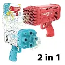 Electric Bubble Machine-Bazooka Bubble Water Gun 36 / 8 Hole 