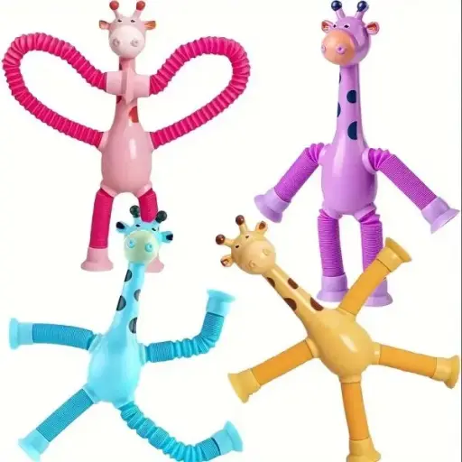 Cute Giraffe Stretch Tube Stress Relief Sensory Toy